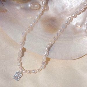 Baroque Pearl Necklace with Emerald Pendant